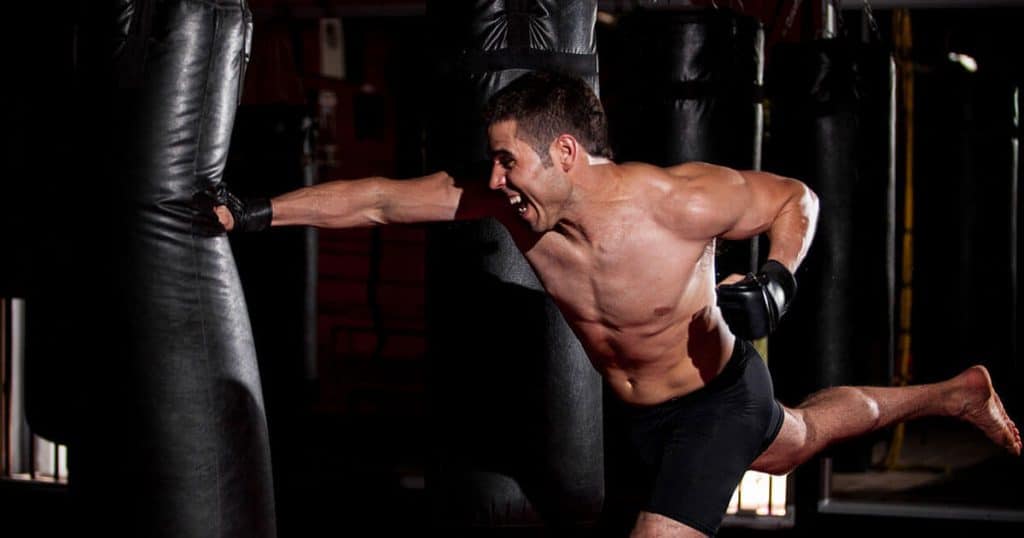 Man Punching Bag