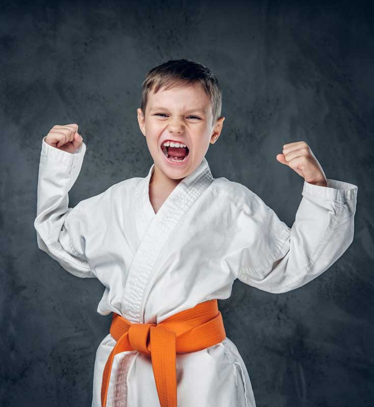 Martial arts boy