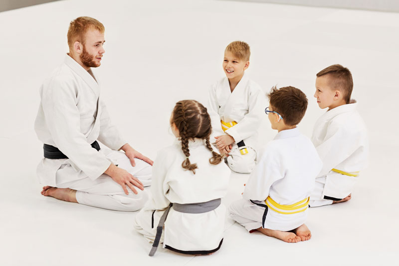 Martial Arts Instructor teaching kids