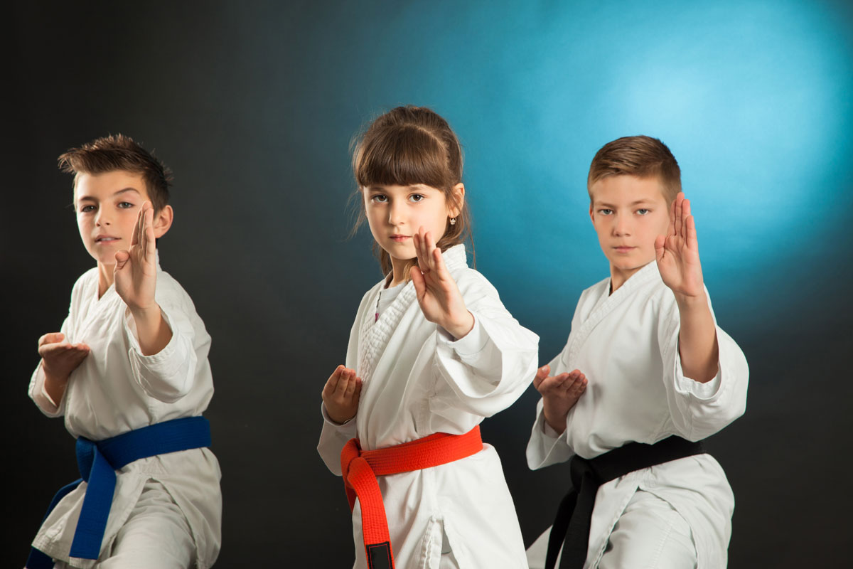 Martial Arts kids knife hand stance