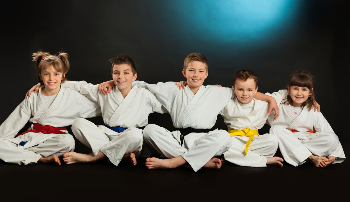 Martial Arts kids sitting