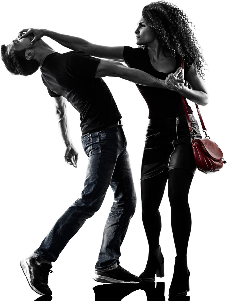 Self-defense woman