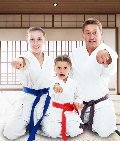 family punching